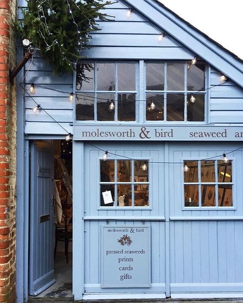 Superfolk Pressed Seaweed, Seaweed Art, Bakery Store, Lyme Regis, Black Barn, Cottage Exterior, Shop Front Signage, Shop Fronts, Shop Front