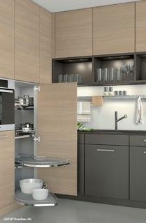 Light Gray Kitchen Cabinets, Light Gray Kitchen, Gray Kitchen Cabinets, Modern Contemporary Kitchen, Contemporary Kitchen Cabinets, Gray Floor, Ikea Kitchen Design, Best Kitchen Cabinets, Gray Kitchen