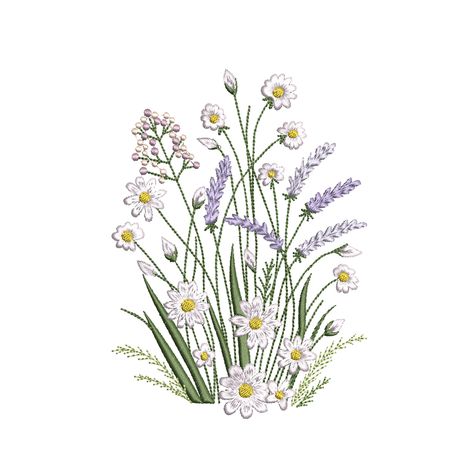 Lavender Meadow, Flower Machine Embroidery, Flower Machine Embroidery Designs, Horses Theme, Lavender Flower, Pressed Flower Art, Lavender Flowers, Machine Embroidery Design, Pressed Flowers