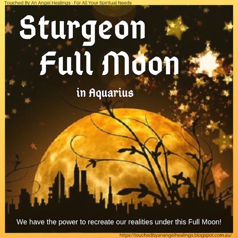 August Full Moon 2023, Sturgeon Full Moon Ritual, Blue Moon August 2023, Full Moon In Aquarius Ritual, New Moon In Aquarius 2024, Sturgeon Full Moon, Sturgeon Moon, Touched By An Angel, Star Signs Aquarius