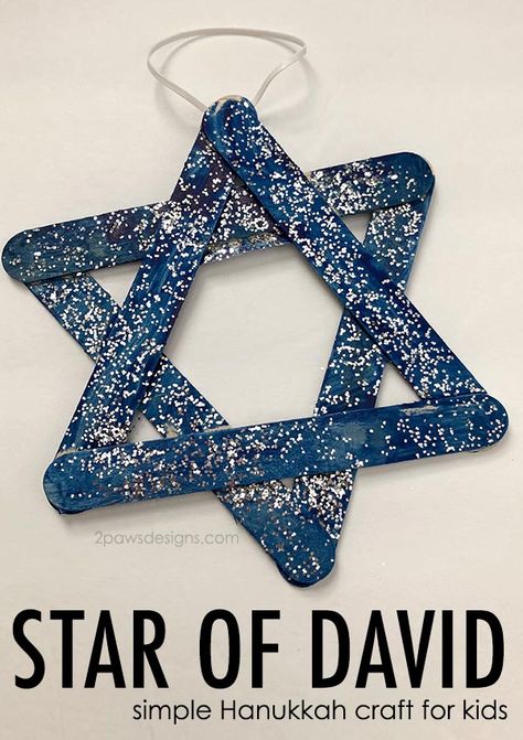 Hannukah Activities, David Craft, Hanukkah Activities Preschool, Hanukkah Preschool, Easy Kids Projects, Hannukah Crafts, Hanukkah Diy, Hanukkah Activites, Hanukkah Art