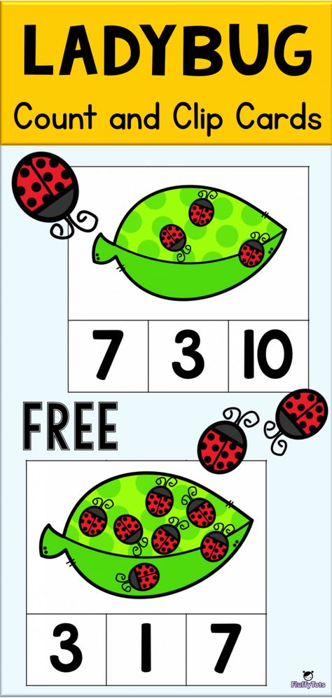 Ladybug Prek Activities, Bug Math Preschool, Ladybug Counting Activity, Ladybug Math Preschool, Ladybug Lesson Plans Preschool, Bugs Math Activities Preschool, Eric Carle Math Activities Preschool, Preschool Ladybug Activities, Bug Preschool Theme