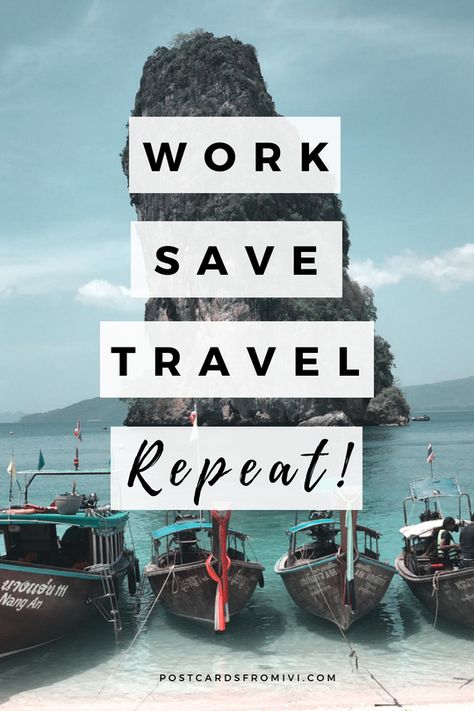 Work, Save, Travel, Repeat! #travel #quote #travelblog Repeat Quotes, Work Save Travel Repeat, Travel Savings, Visual Merchandising, Travel Quotes, Free Spirit, Travel Essentials, Adventure Travel, Travel Blog