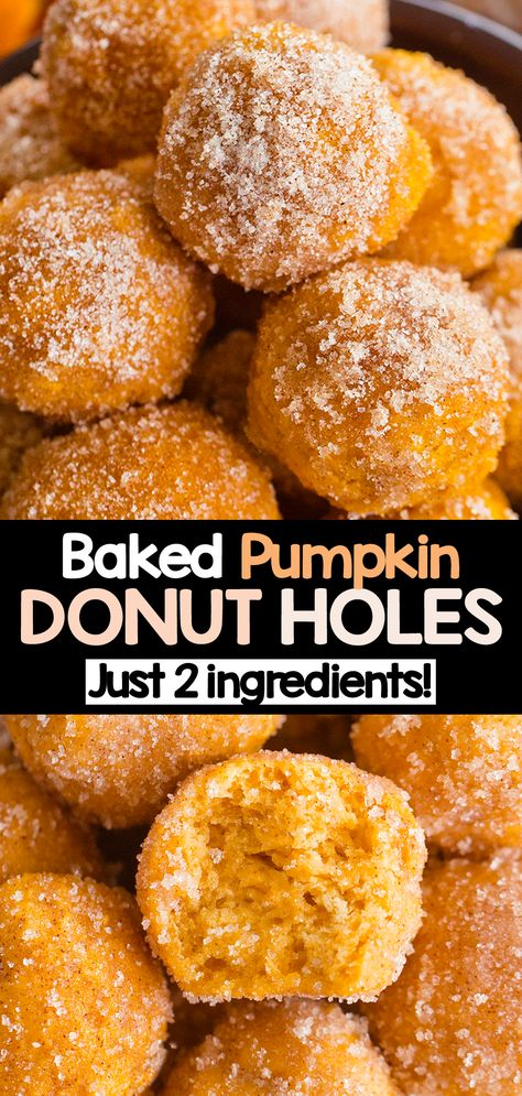 Munchkins Recipe, Pumpkin Donuts Baked, Pumpkin Spice Donut Holes, Pumpkin Donut Holes, Pumpkin Donut, Pumpkin Doughnut, Chocolate Covered Katie, Pumpkin Spice Donut, Cinnamon Pumpkin