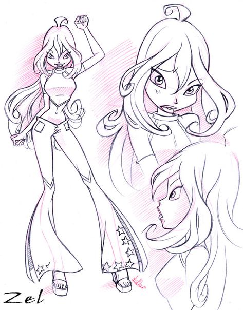 Winx Club Sketches, Winx Sketch, Winx Drawing, The Winx Club, Drawing Pictures, Animation Sketches, Fashion Sketchbook, Drawing Inspo, Winx Club