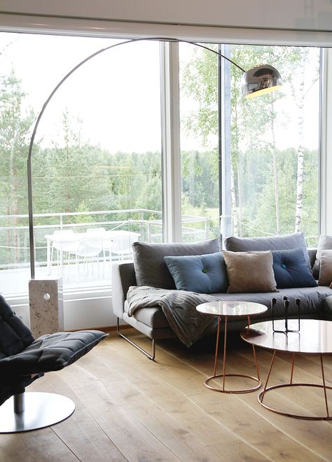 Arco by FLOS, designed by Achille Castiglioni in 1962.  http://www.stardust.com/FLOSARCO.html Arch Lighting, Flos Arco Floor Lamp, Flos Arco, Arco Floor Lamp, Arch Lamp, Lighting Living Room, Achille Castiglioni, Cool Floor Lamps, Low Ceiling