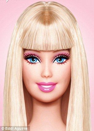 Barbie with her usual flawless face, bright eyes and pink lipstick Birthday Canvas, Barbie Images, Barbie Makeup, Chic Chic, Im A Barbie Girl, Doll Makeup, Barbie Birthday, Barbie Party, Barbie Dream