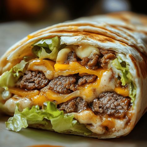 Try these delicious Big Mac Wraps for a fun spin on a classic favorite, and discover tips that will elevate your wrap game! Big Mac Wraps Healthy, Cheeseburger Wraps Ground Beef, Big Mac Quesadilla Recipe, Big Mac Wrap Recipe, Ground Turkey Wraps, Big Mac Wrap, Crockpot Chicken And Gravy, Paella Recipe Seafood, Healthy Wraps