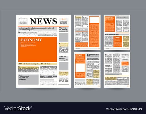 Newspaper Design Ideas, Campus Journalism, Newspaper Layout Design, News Paper Design, Newspaper Template Design, Newsletter Design Layout, Layout Artist, Company Magazine, Newspaper Design Layout