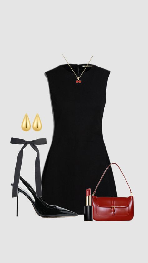 classy date night outfit 🍒🖤 #outfitinspo #beauty #datenight #date #classy #chic Polyvore Outfits Classy, Classy Date Night, Classy Date Night Outfit, Outfits Classy, Classy Chic, Polyvore Outfits, Date Night Outfit, Date Night, Polyvore