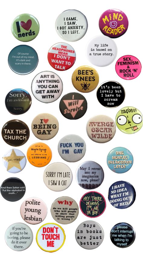 Pin Button Design, Punk Fashion Diy, Circle Canvas, Punk Pins, Diy Pins, Photo Pin, Quote Pins, Diy Buttons, Easy Diy Jewelry