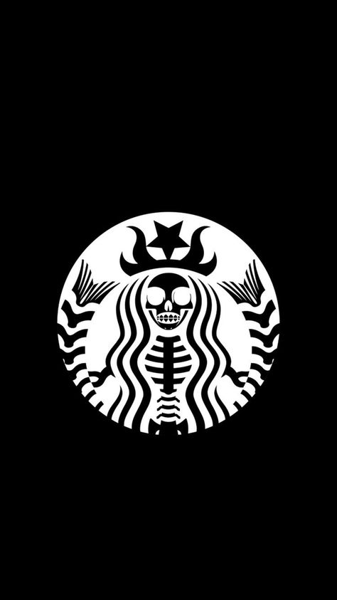 If Starbucks was goth theamed Wallpapers Starbucks, Starbucks Wallpapers, Starbucks Partner, Cool Wallpapers For Your Phone, Starbucks Wallpaper, App Login, Photoshop Logo, Logotype Branding, Hd Wallpaper Android