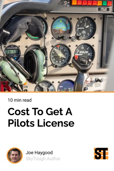 If you’ve ever thought about taking to the skies, then you need to get a pilot license of your own. This is how much it costs to get a pilot’s license. Pilots License, Personal Aircraft, Flight Instruction, Private Pilot License, Aviation Education, Ground School, Aviation Training, Pilot License, Commercial Pilot