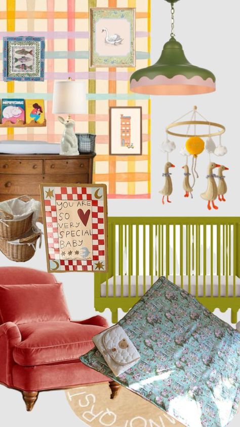 #nursery Anthropologie Baby Nursery, Colourful Gender Neutral Nursery, Pink Orange Nursery, Italian Theme Nursery, Nursery Rhyme Themed Nursery, Yellow Vintage Nursery, Eclectic Girl Nursery, Eclectic Nursery Gender Neutral, Girl Nursery Ideas Colorful