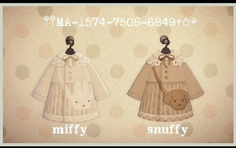 Animal Crossing Codes Clothes, Animal Crossing Fashion, Animal Crossing Clothes, Animal Crossing Hair, Acnh Outfits, Cottagecore Animal Crossing, Acnh Cottagecore, Acnh Clothes, Animal Crossing 3ds