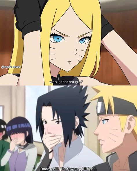 Naruto As A Girl, Naruto X Yn, Sasuke X Yn, Naruto Sister, Fem Naruto, Naruto Akatsuki Funny, Anime Boy Hair, Naruto Oc Characters, Anime Ninja