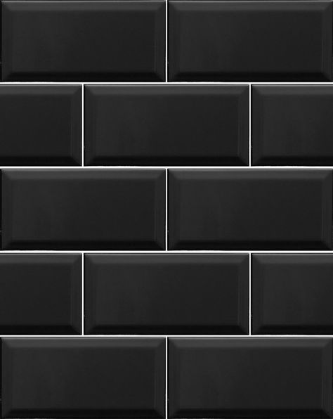 Metro Black Wall Tiles Another great design from our best selling Kitchen wall… Black Tile Texture, Kitchen Tiles Ideas Wall, Kitchen Black Wall, Kitchen Wall Tiles Texture, Kitchen Texture, Black Tiles Kitchen, Kitchen Wall Design, Wall Tile Texture, Black Wall Tiles