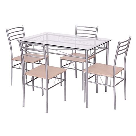 Contemporary Dinning Table, Dinning Room Centerpieces, Glass Dinning Table, Dinning Table Set, Metal Dining Set, Bathroom Furniture Modern, Modern Kitchen Tables, Steel Dining Table, Kitchen Dinning Room