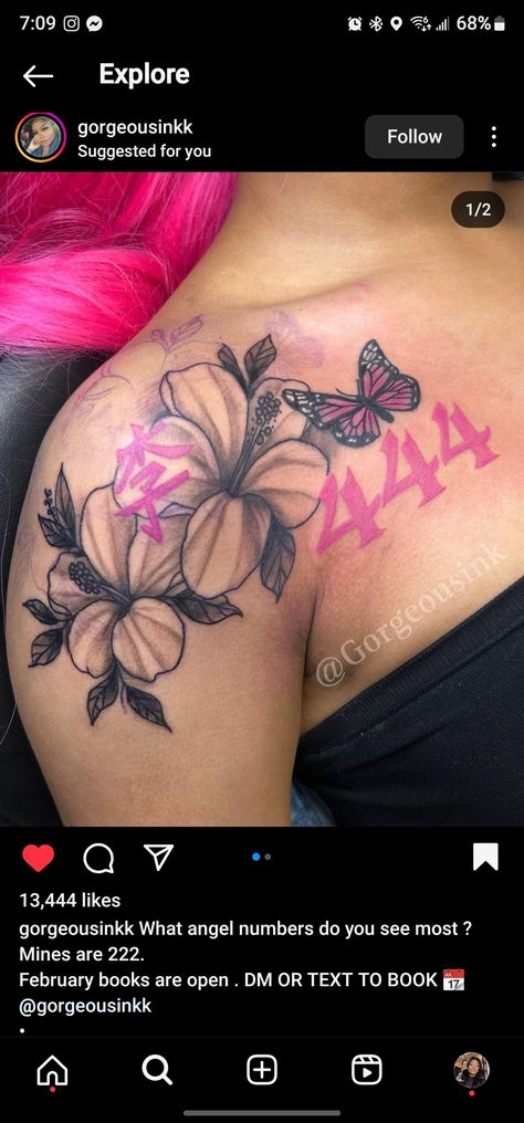 Shoulder Tattoos For Black Women, Tattoo Ideas Female Shoulder, Cute Shoulder Tattoos, Tattoos For Black Women, Shoulder Tats, Arm Sleeve Tattoos For Women, Feminine Tattoo Sleeves, Tattoos For Black Skin, Pretty Tattoos For Women