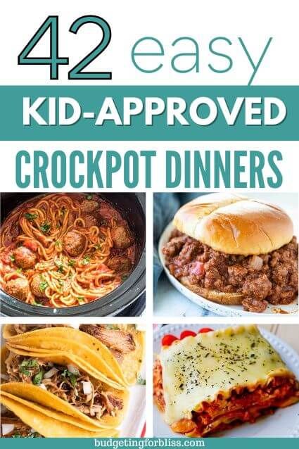 Looking for simple no-fuss meals for busy school nights? Try these 42 easy kid-approved crockpot dinners that are not only delicious but perfect for picky eaters. Crockpot Meal For Picky Eaters, Family Crockpot Meals Dinners Healthy, Slow Cooker Meals For Picky Eaters, Family Friendly Crockpot Meals Healthy, Healthier Dinner Recipes For Picky Eaters, Kid Friendly Crock Pot Dinners, Crockpot Meals For Big Families, Crockpot Meals Picky Eaters, Crockpot For Picky Eaters