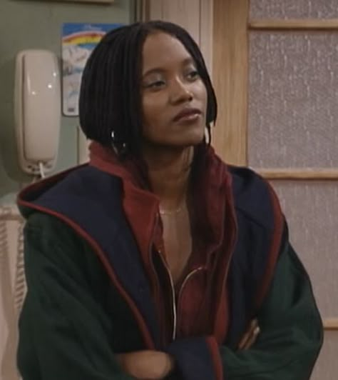 Maxine From Living Single, 90s Black Sitcoms, Living Single Maxine, Max Living Single, Living Single Aesthetic, Maxine Shaw Outfits, Maxine Shaw Living Single Outfits, Maxine Shaw Living Single, Living Single Show