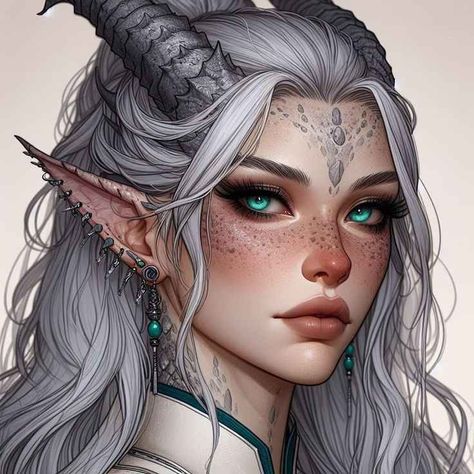 Tiefling Sorcerer Female, Dragon In Human Form, Dragon Woman Hybrid, Half Dragon Female, Dragon Human Form, Female Tiefling, Dragon People, Great Old One, Female Dragon