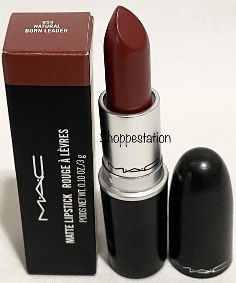 MAC Matte Lipstick  Shade 659 NATURAL BORN LEADER Full Size  3g / 0.1oz Condition is New In Box.  Ship by USPS First Class Package Mac Matte Lipstick Shades, Mac Makeup Lipstick, Estilo Rachel Green, Born Leader, Mac Lipstick Swatches, Matte Lipstick Shades, Lipstick Shade, Mac Matte Lipstick, Natural Lipstick