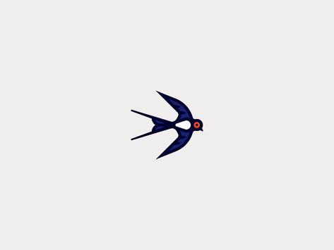 Swallow Logo by Adam Vizi on Dribbble Motion Logo, Bird Logo Design, Bird Logo, Bird Logos, Global Community, Creative Professional, Logo Design, Birds, ? Logo