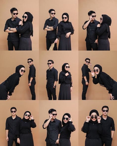 Foto Studio Couple Casual, Ootd Foto Studio, Couple Photo Studio, Ide Foto Prewedding, Inspirasi Foto Studio, Self Foto, Nikah Makeup, Pose Prewedding, Foto Prewedding