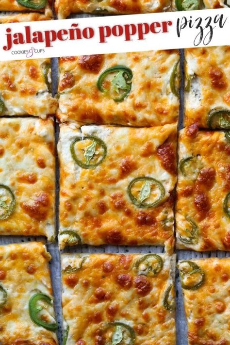 Jalepeno Popper Pizza, Jalapeno Popper Pizza, Spicy Pizza, Cookies And Cups, Pizza Dough Recipe Easy, Brown Butter Chocolate Chip Cookies, Chocolate Chip Cookies Ingredients, Classic Appetizers, Cookie Pizza