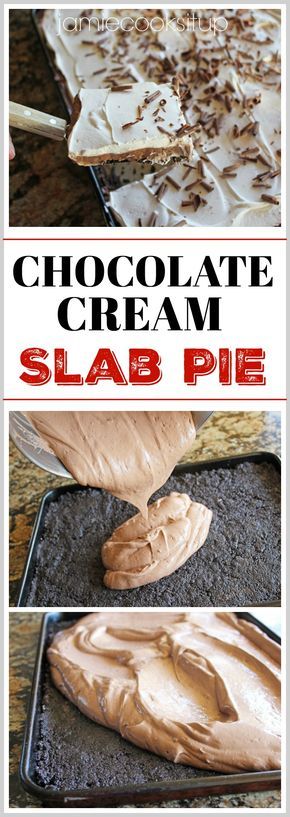 Best Chocolate Cream Pie, Church Desserts, Crowd Recipes, Slab Pies, Chocolate Pudding Cookies, Healthy Apple Desserts, Maundy Thursday, Candy Cone, Slab Pie