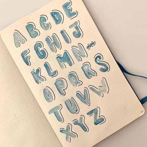 Bullet Journal Hand Lettering, Fonts And Calligraphy, Lettering Styles Alphabet, Decorative Fonts, Bullet Journal Ideas Templates, Lettering Guide, Bond Paper Design, Desain Buklet, Seni Dan Kraf