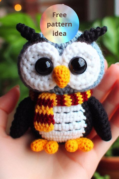 Tiny Owl Crochet Pattern Free, Crochet Owl Pattern Free, Owl Amigurumi Free Pattern, Owl Crochet Pattern Free, Owl Crochet, Crochet Owls, Owl Crochet Patterns, Owl Keychain, Keychain Pattern