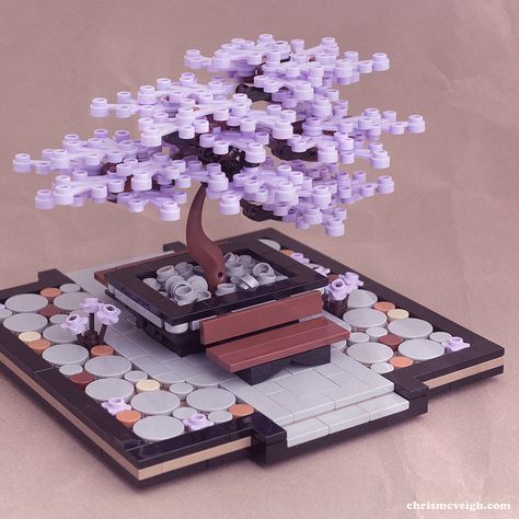 Lilac Garden | A variant of my Bonsai Garden. Guide availabl… | Flickr Legos Architecture, Lego Trees, Lego Watch, Lego Tree, Lilac Garden, Hello Kitty Vans, Instructions Lego, Lego Furniture, Lego Sculptures