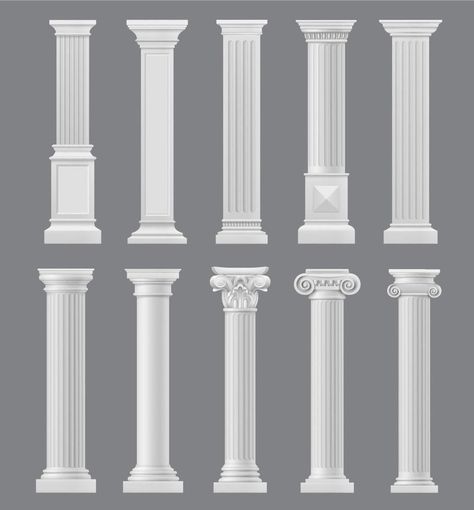 Pillar Design Interior, House Pillar Design, Rome Tattoo, House Pillars, Columns Interior, Classic House Interior Design, House Columns, Classic Column, Cornice Design