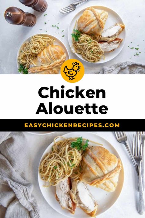 Chicken Alouette Recipe - Easy Chicken Recipes Dinner Tonight Chicken, Chicken Main Dish Recipes, Chicken Breast Crockpot Recipes, Crockpot Chicken Breast, Easy Sheet Pan Dinners, Chicken Appetizers, Puff Pastry Dough, Baked Chicken Wings, Healthy Dinner Recipes Chicken