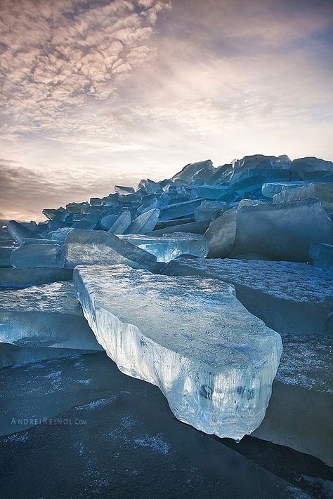 Blue ice by Andrei Reinol / 500px Blue Ice, Lake Landscape, Winter Scenery, Winter Photography, Beautiful Photography, Amazing Nature, Nature Pictures, Nature Photos, Ice Blue