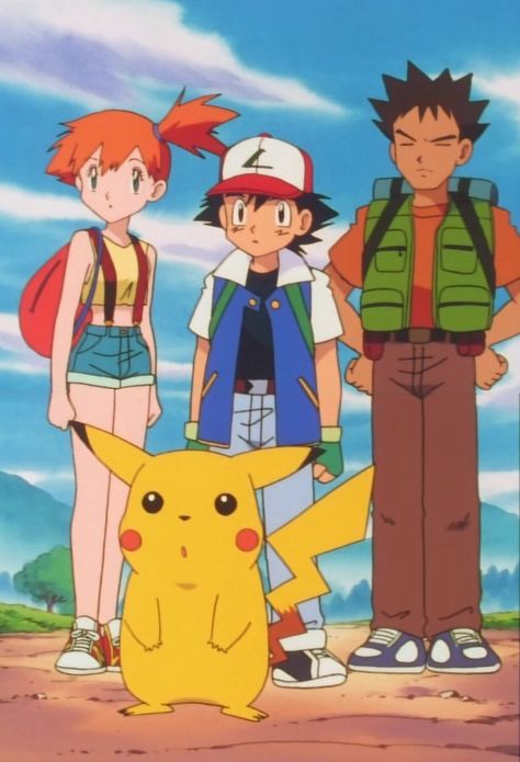 Misty Costume, Ash E Pikachu, Pokemon Indigo League, Pikachu Cute, Brock Pokemon, Satoshi Pokemon, Pokemon Ash And Misty, Pokemon Show, Strongest Pokemon