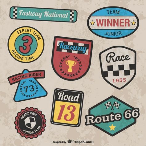 Antique Logo, Automotive Logo Design, Logos Retro, Racing Stickers, 50% Logo, Vintage Logos, Cars Theme Birthday Party, Graphic Poster Art, Cute Patches