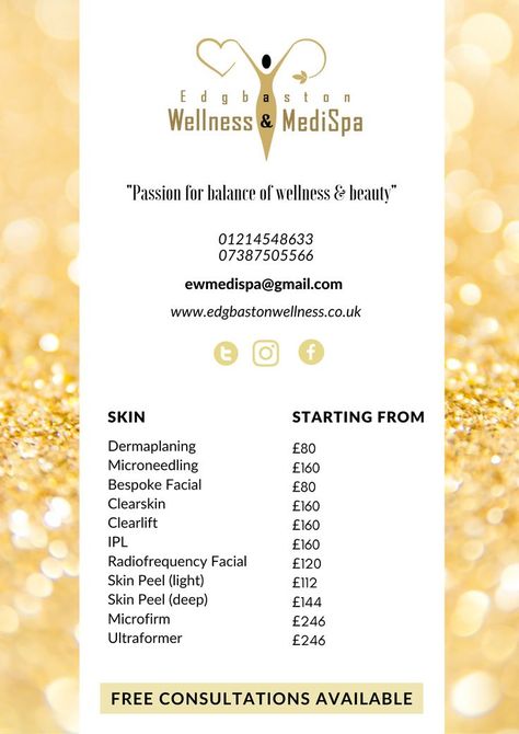 look at our price list where you can find and ask to cusotmise to what suits you on the list Facial Price List, Top Treatments, Facial Aesthetics, Peeling Skin, Radio Frequency, Price List, Clear Skin, The List, Suits You