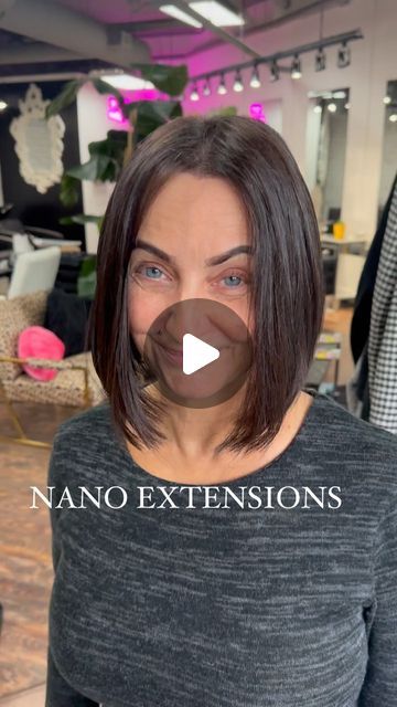 YYJ Blonde + Extensions on Instagram: "Extensions are not only for length, but can be added in for thickness and fullness, and even for color as well. We offer many types of different extensions to fit your needs, in this case, I used one and a half bundles of nano extensions to create a full bob. What do you guys think?! 🖤🤎" Lob Extensions Before And After, Long Bob With Extensions For Volume, Bob Hair Extensions Before And After, Bob With Extensions Before And After, Shoulder Length Hair With Extensions, Extensions On Shoulder Length Hair, Shoulder Length Extensions, Shoulder Length Hair Extensions, Mid Length Extensions