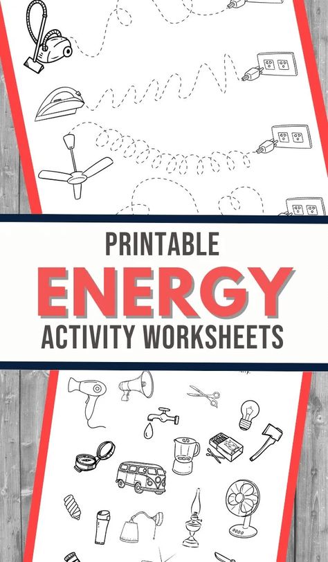 Forms of Energy Worksheet | Free Homeschool Deals © Energy Transfer Activities, Forms Of Energy Worksheet, Free Educational Apps, Forms Of Energy, 3rd Grade Activities, What Is Energy, Energy Forms, Free Homeschool Printables, Montessori Lessons