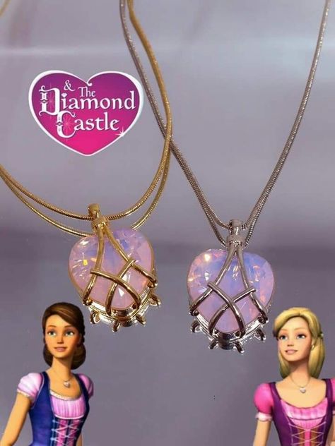 Barbie Jewerly, Necklace Friendship, Desain Buklet, Barbie Barbie, Quotes Friendship, Friendship Necklaces, Necklaces Gold, Disney Jewelry, Barbie Movies