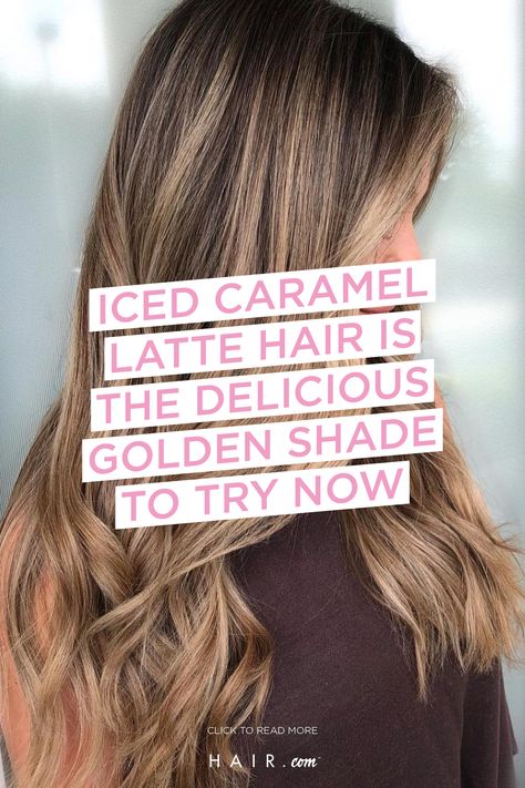 Caramel Latte Hair, Latte Hair Color, Latte Hair, Iced Caramel Latte, Mocha Color Hair, High And Tight Haircut, Mocha Hair, Summer Hair Trends, Caramel Latte