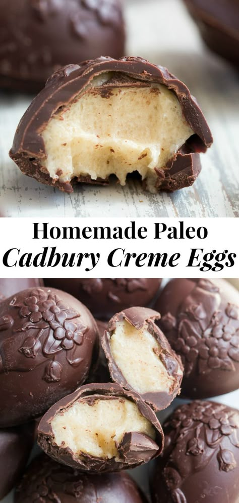 Easter Rice Crispy Treats, Paleo Chocolate Dessert, Aip Sweets, Paleo Easter, Easter Treats For Kids, Paleo Candy, Creme Eggs, Paleo Dessert Recipes, Paleo Thanksgiving