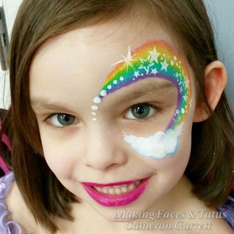 Horse Face Paint, Easy Face Painting, Face Painting Unicorn, Easy Face Painting Designs, Rainbow Face Paint, Princess Face Painting, Glitter Face Paint, Eye Face Painting, Fairy Face Paint