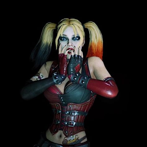 Arkham City Aesthetic, Harley Quinn Video Game, Harley Quinn Game, Arkham Harley Quinn, Harley Quinn Arkham City, Harley Quinn Arkham Knight, Comic Harley Quinn, Arkham Joker, Harley Quinn Pfp