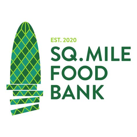 Square Mile Food Bank's logo shows that food poverty is a modern issue Food Poverty, Food Reference, Brandon Grotesque, Bank Branding, Banks Logo, Victorian London, City Of London, Green Colour Palette, Food Bank