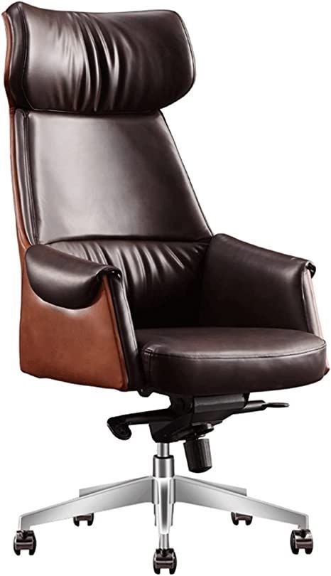 XZBXGZWY Boss Chair Home Office Desk Chairs Swivel Chairs, Executive Office Chairs, Computer Gaming Chairs Cowhide Adjustable Chairs Game Chairs, Luxury Office Chairs, Boss Chair, Modern Computer Desk, Office Desk Chairs, Boss Office, Adjustable Chairs, Computer Desk Chair, Desk In Living Room