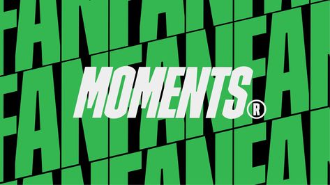 Fan Moments – LAH Inc. Sports Typeface, Sports Graphic Design Inspiration, Twitter Banner Design, Sport Brand Logo, Sport Logo Branding, Fm Logo, Sports Typography, Yellow Branding, Track Logo